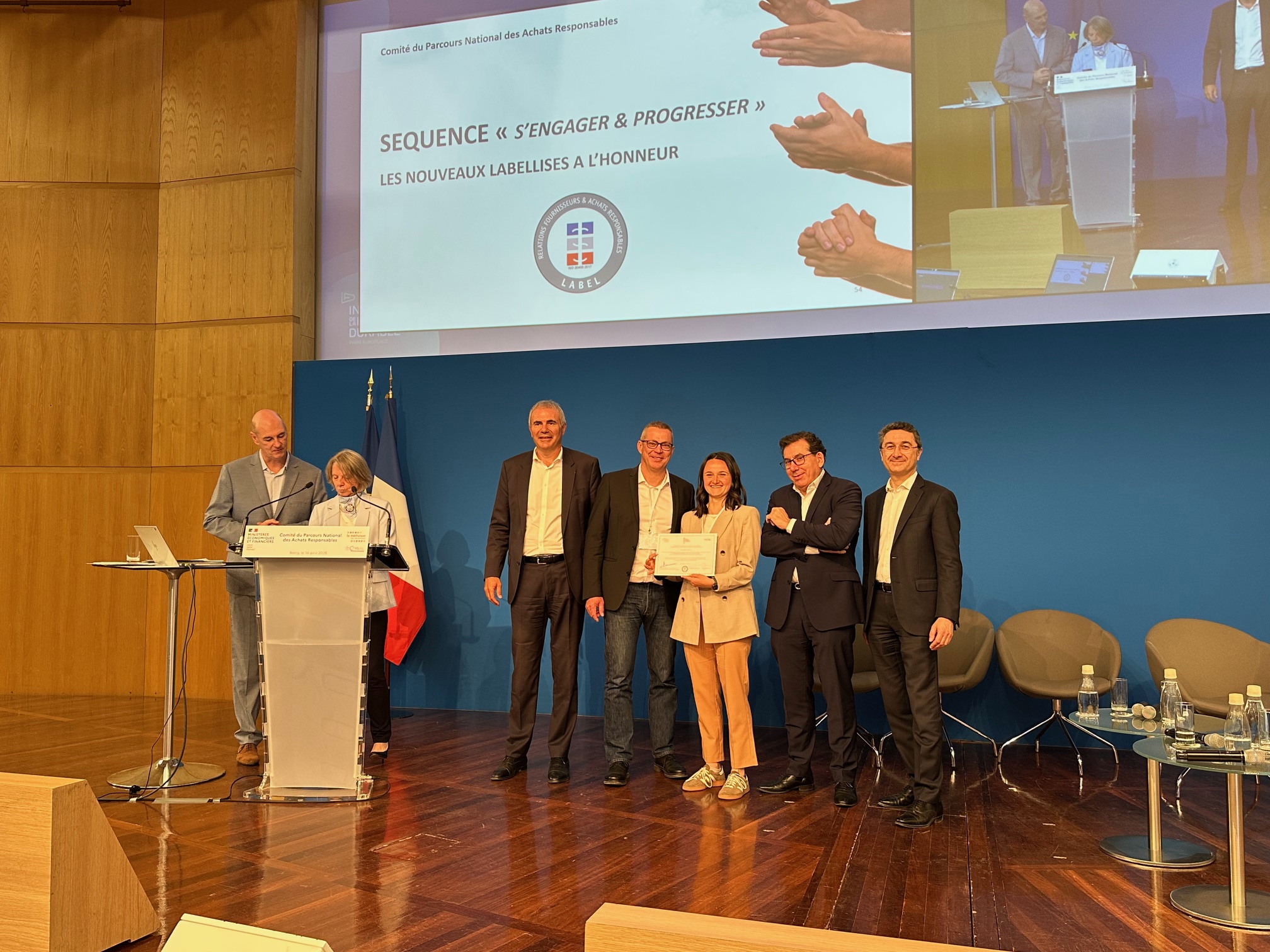 Label Rfar iso 20400 achats responsables Etat Rse Chaumeil Label Rfar décerné à Chaumeil pour ses achats responsables, Rse, Iso 20400, par le Cna et la Médiation des entreprises, Etat
